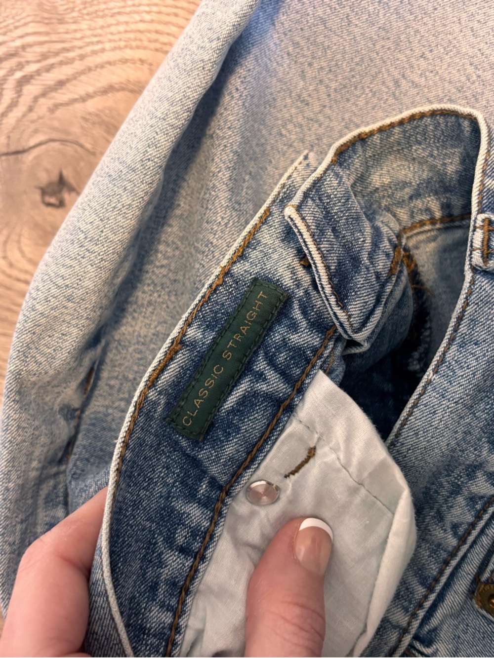 Vintage Ralph Lauren Jeans Size 10 | Classic Straight Light Wash Denim - Picture 4 of 10